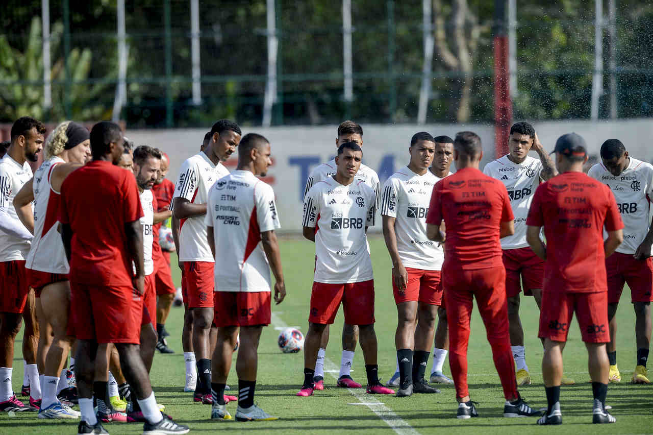 Treino Flamengo Vítor Pereira