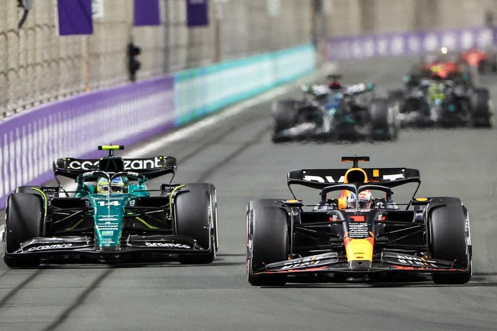 Fernando Alonso e Max Verstappen - GP da Arábia Saudita
