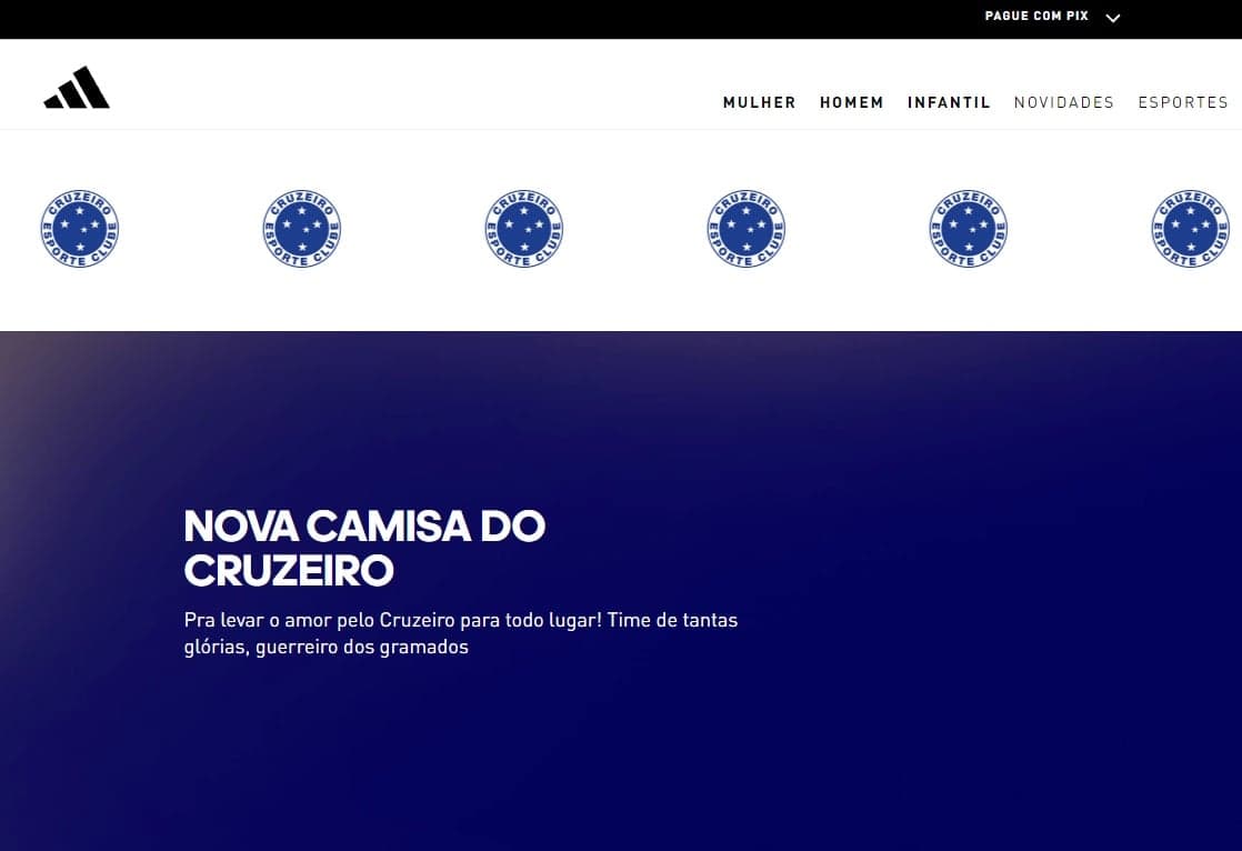 Capa Adidas - Cruzeiro