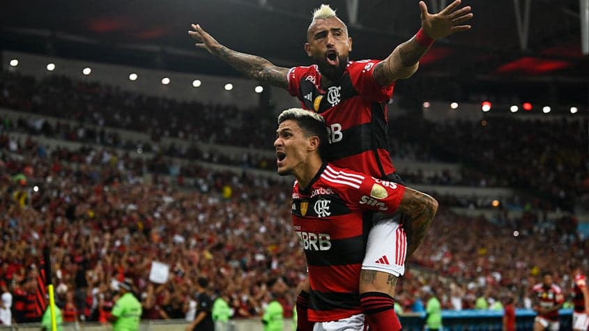 Flamengo x Nublense Pedro e Vidal