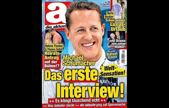 Schumacher - revista publica entrevista fake com IA