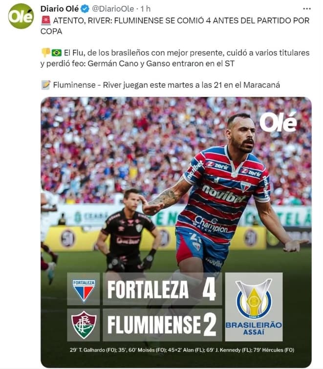 Olé - Fluminense x Fortaleza