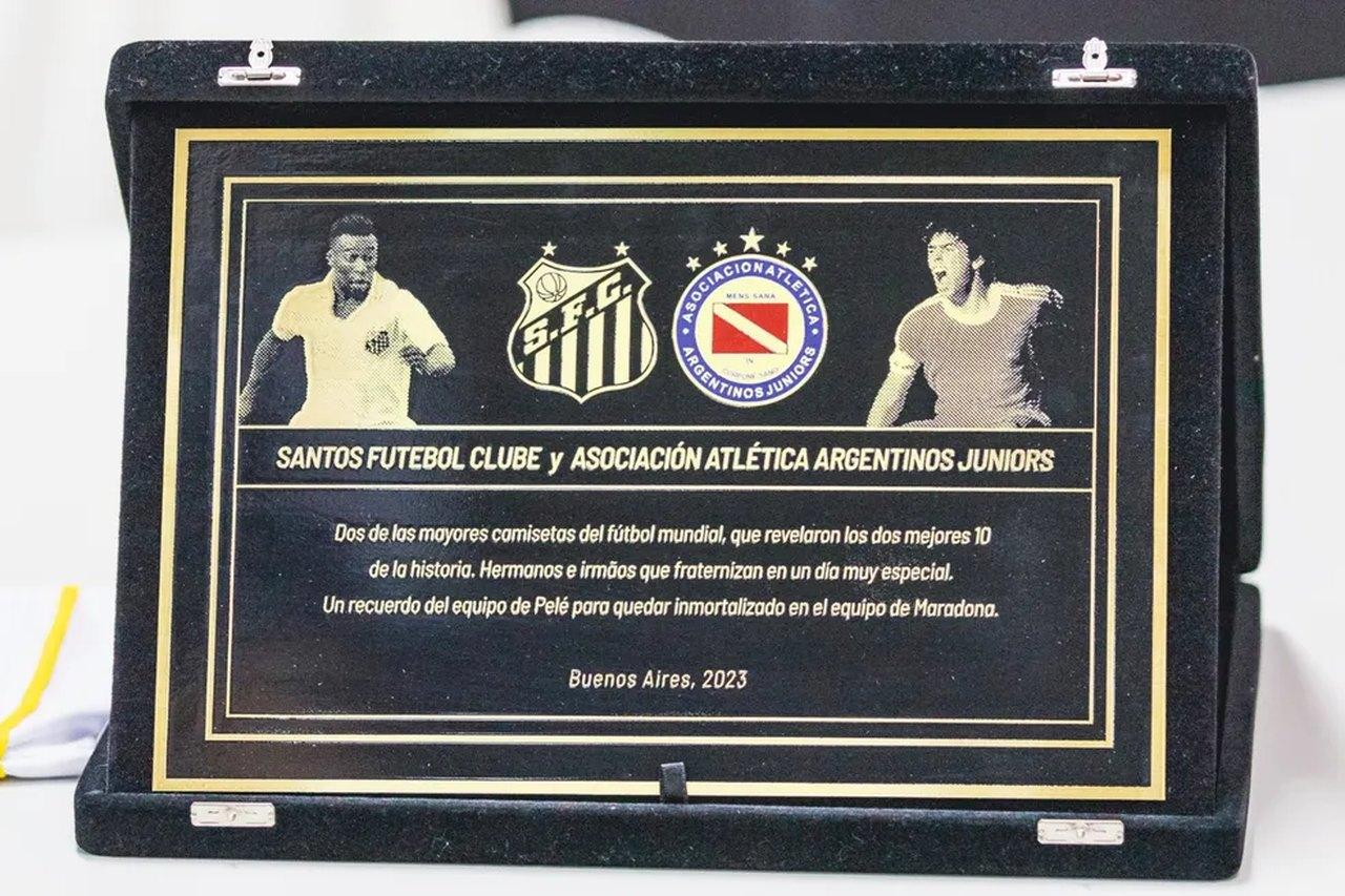 Placa - Santos e Argentinos Juniors