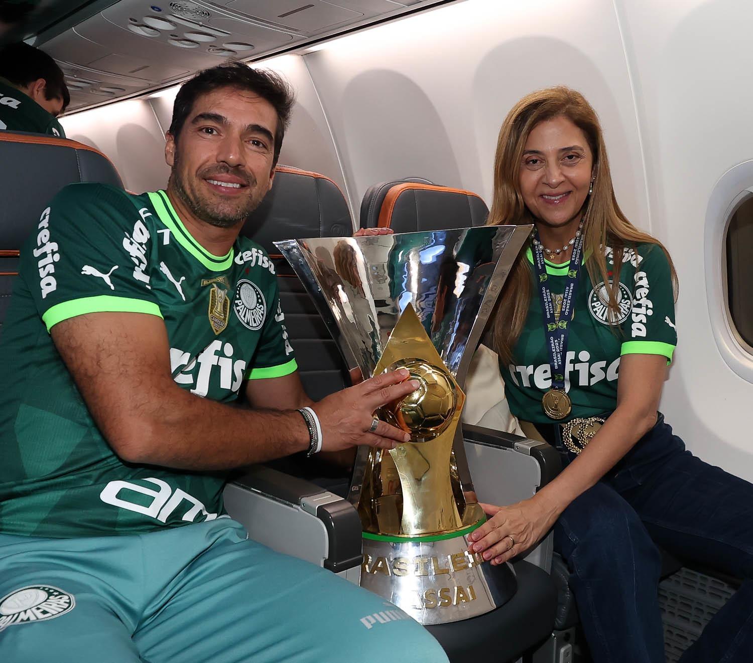 Abel Ferreira e Leila Pereira - Palmeiras
