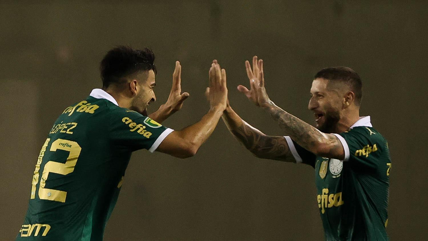 Palmeiras x Ituano, Flaco López e Zé Rafael