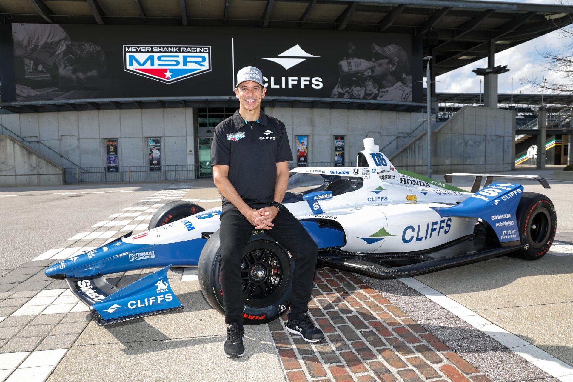 Helio-Castroneves-unveils-Cliffs-livery-for-108th-running-of-the-Indianapolis-500-Photo-by-Chris-Owens_Large-Image-Without-Watermark_m97236