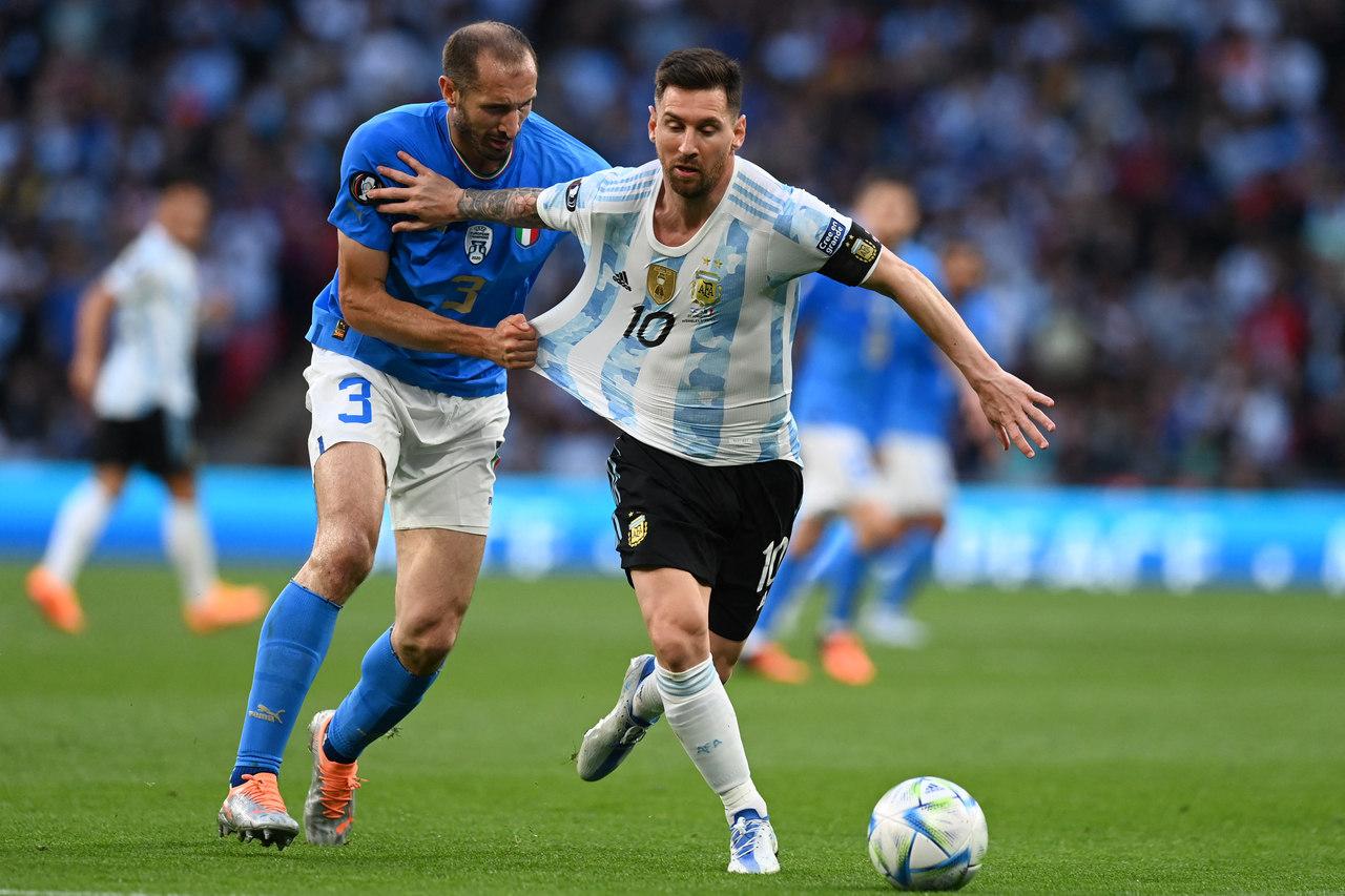 Itália x Argentina - Chiellini e Messi