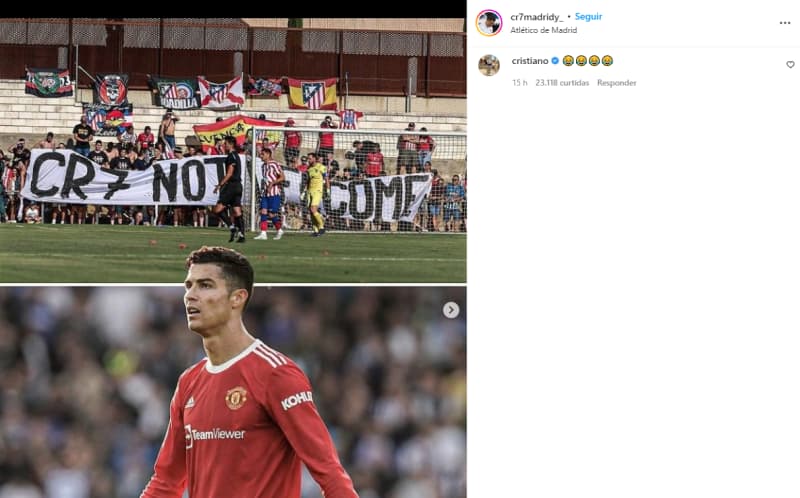 Cristiano Ronaldo ri do Atletico de Madrid