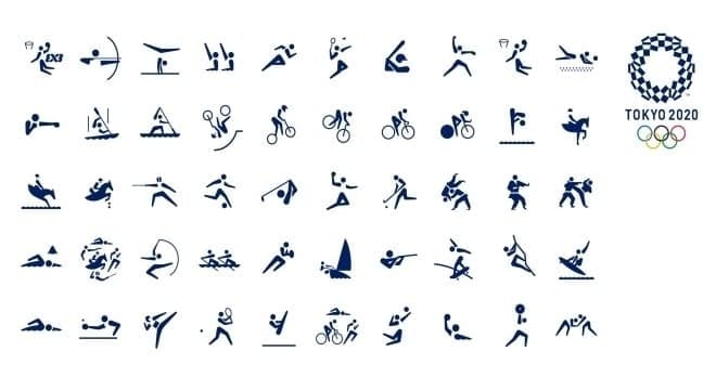 pictogramas jogos olimpicos de toquio