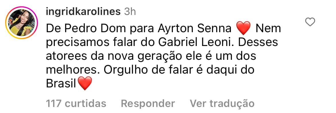 Plataforma de streaming anuncia ator que vai interpretar Ayrton Senna