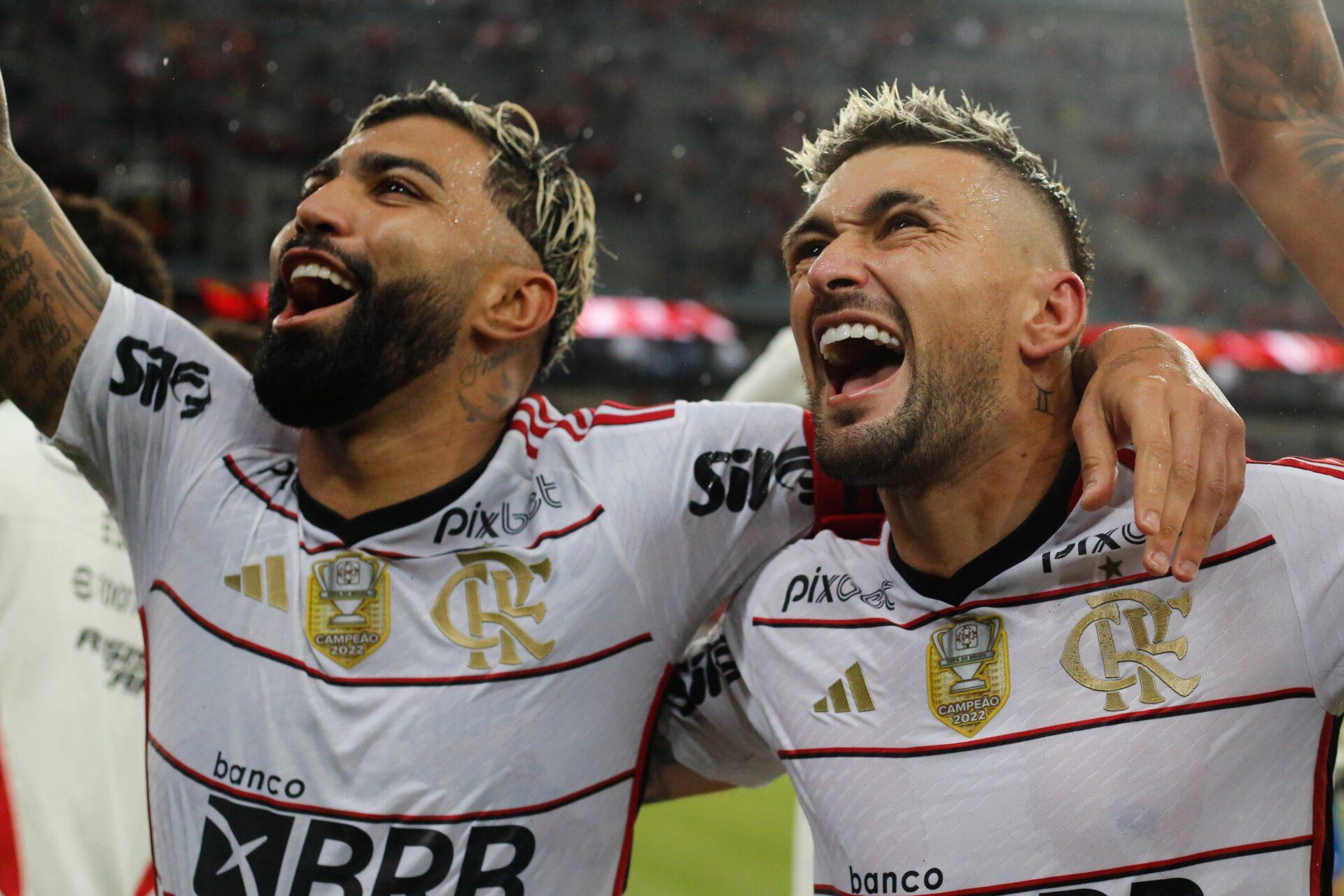 Flamengo - Gabigol e Arrascaeta