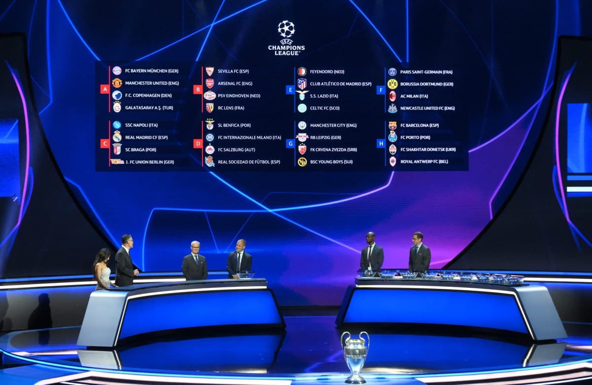 Sorteio da Champions League