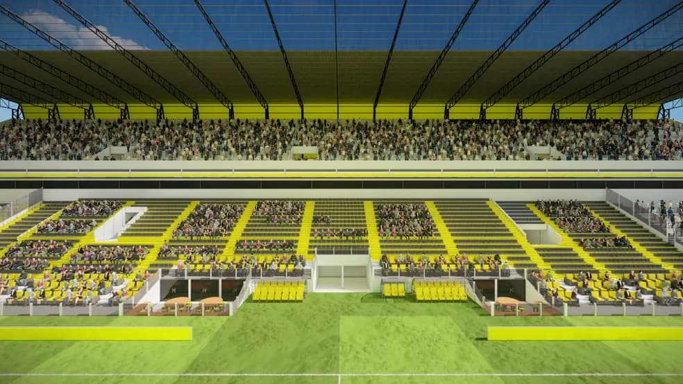 Veja como pode ficar o novo estádio do Criciúma - Lance!