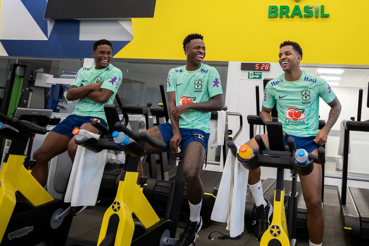 Endrick, Vini Jr e Rodrygo - Seleção Brasileira