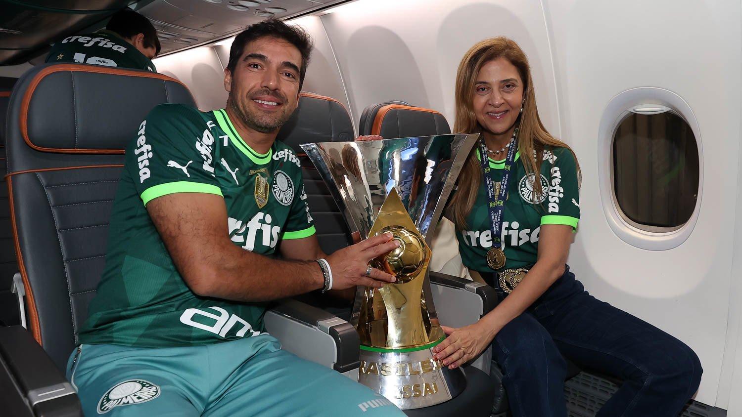 Abel Ferreira e Leila Pereira - Palmeiras