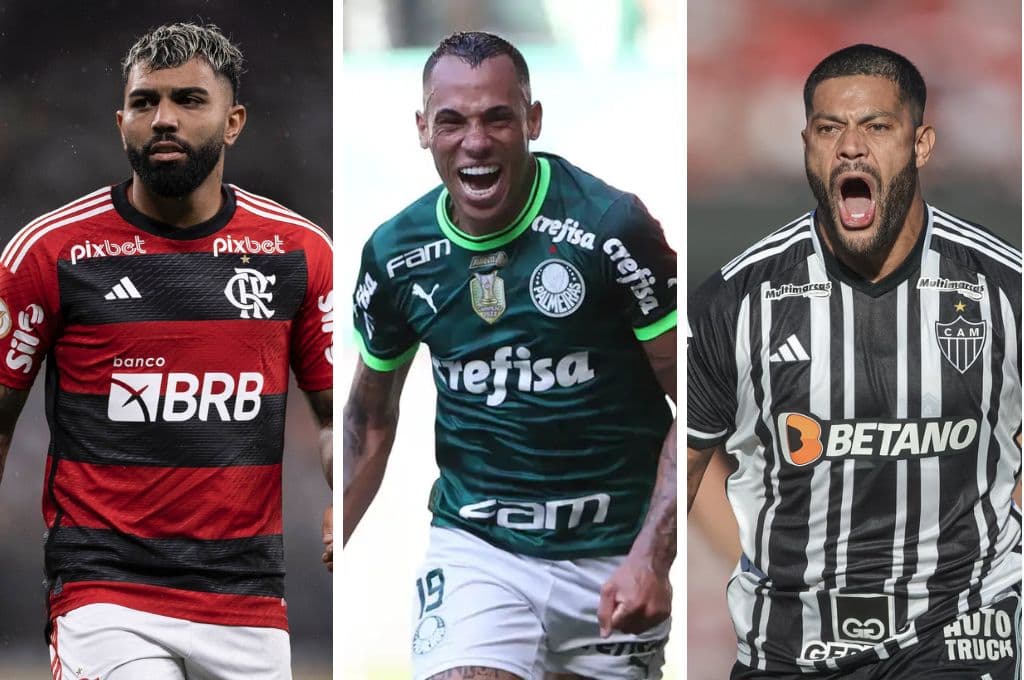 Flamengo, Palmeiras e Atlético-MG
