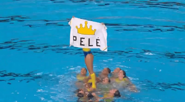 Homenagem Pelé - nado artístico