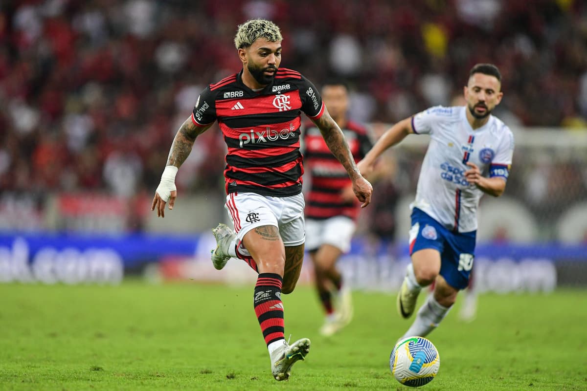 BRASILEIRO A 2024, FLAMENGO X BAHIA - Gabigol