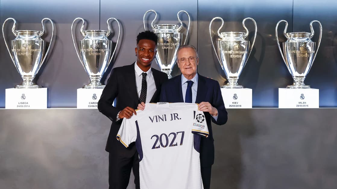 Vini Jr renova contrato com Real Madrid