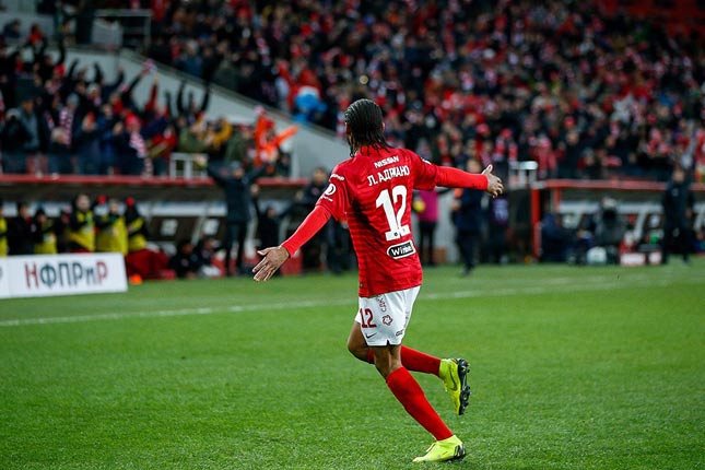 Luiz Adriano mantém boa fase e marca em vitória do Spartak Moscou