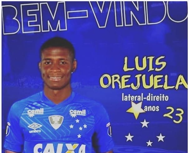 Lateral Direito Orejuela Comemora Sua Chegada Ao Cruzeiro Lance