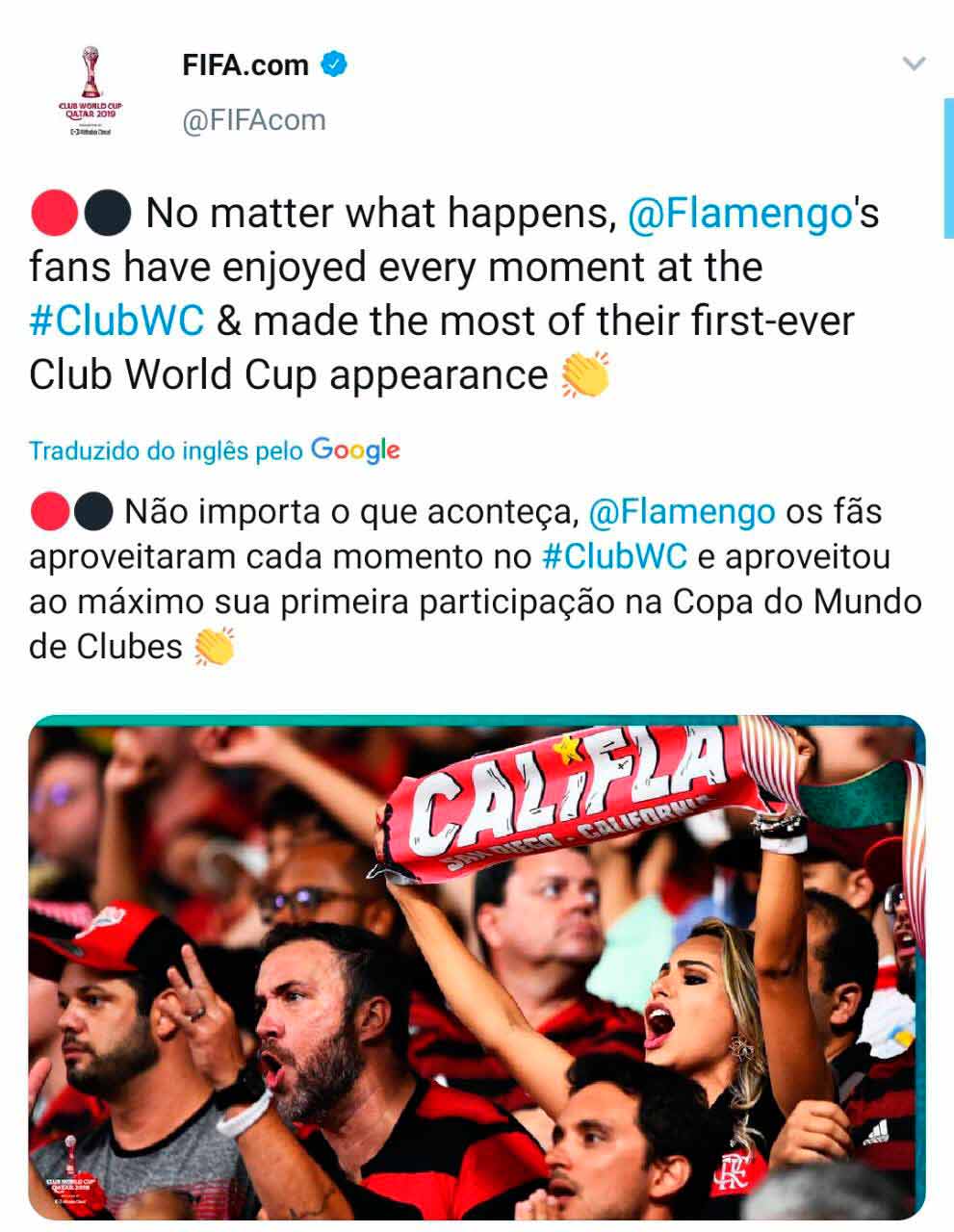 Futraiz_fc on X: Em seu Twitter oficial, a FIFA disse oficialmente que  hoje foi a primeira final do mundial do Flamengo e ainda ignorou a Copa  Toyota.  / X
