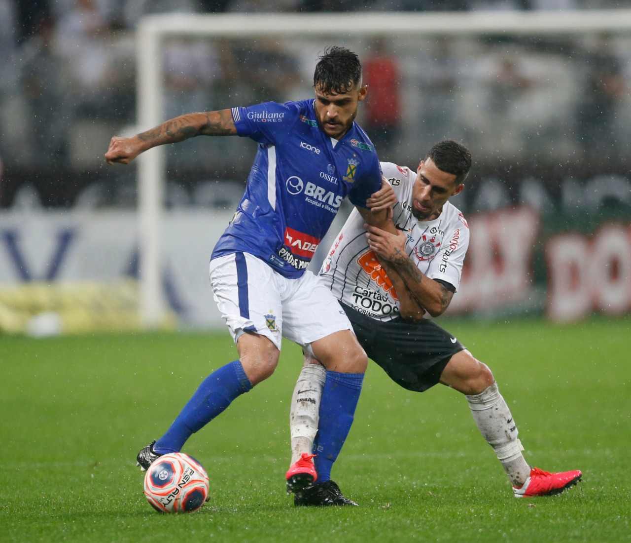 Campina Grande, Brazil. 15th Mar, 2020. Marcelinho Paraíba enters the field  before the start of the game between Perilima and Centro Sportivo Paraibano  (CSP), held this Sunday afternoon (15th) at the Ernani