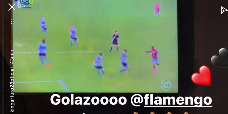 Arturo Vidal, do Chile, publica vídeo comemorando gol do Flamengo na Copa  do Brasil e agita rubro-negros - Lance!