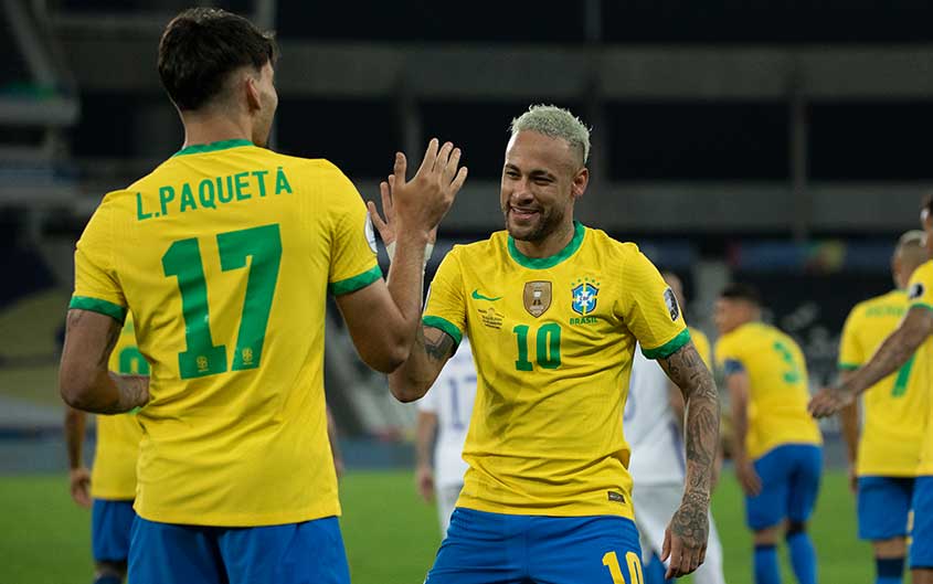 Messi e Neymar deitam, rolam e são a Eurocopa na Copa América