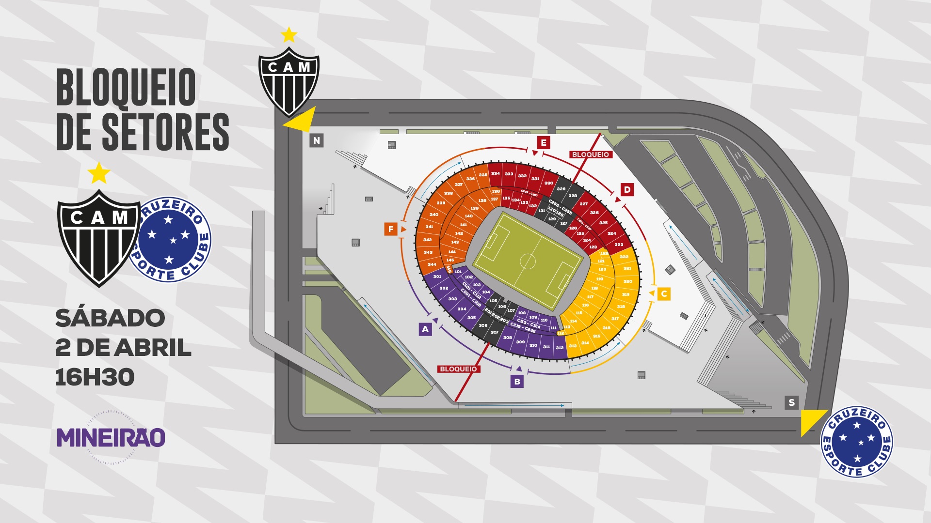 Compre o seu ingresso para o jogo Cruzeiro x Atlético MG em Uberlândia