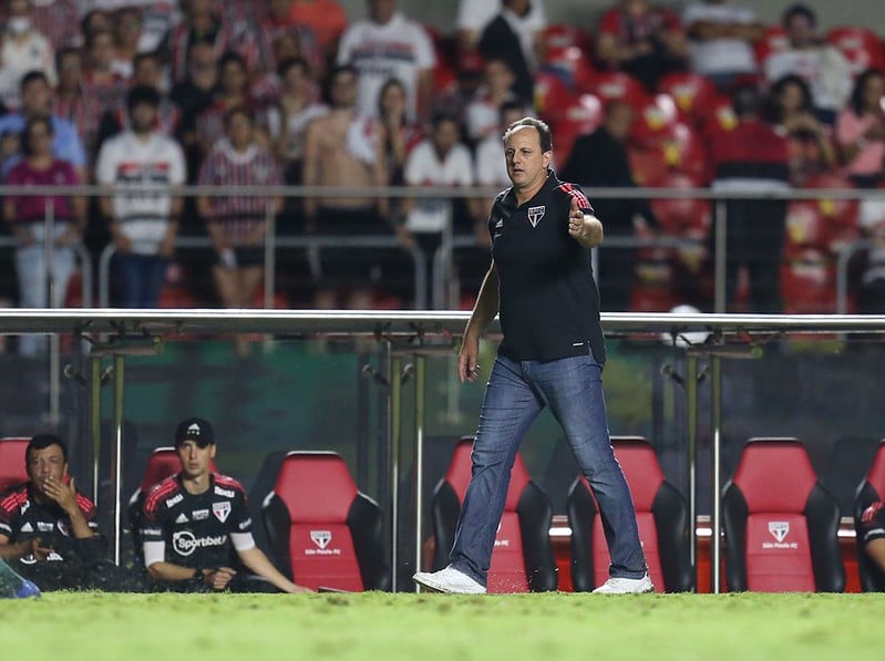 SÃO PAULO, SP - 30.03.2022: SÃO PAULO X PALMEIRAS - Rogério Ceni of São  Paulo during a match between São Paulo x Palmeiras valid for the first game  of the 2022 Campeonato