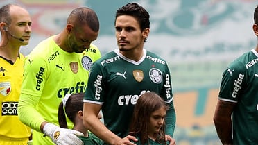 Sao Paulo, Brazil. 03rd Apr, 2022. SP - Sao Paulo - 03/04/2022 - PAULISTA  2022 FINAL, PALMEIRAS X SAO PAULO - Jogadores do Palmeiras comemoram titulo  de campeao durante cerimonia de premiacao