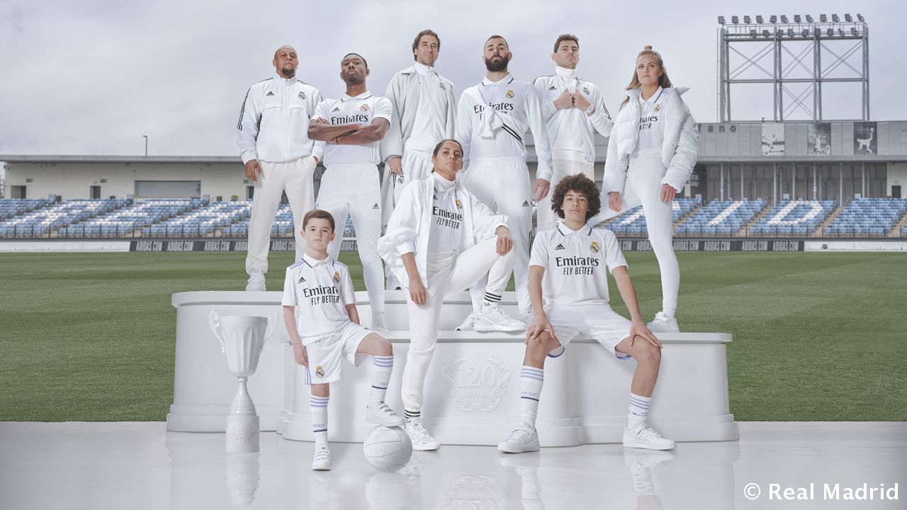 Uniforme do real madrid hot sale branco