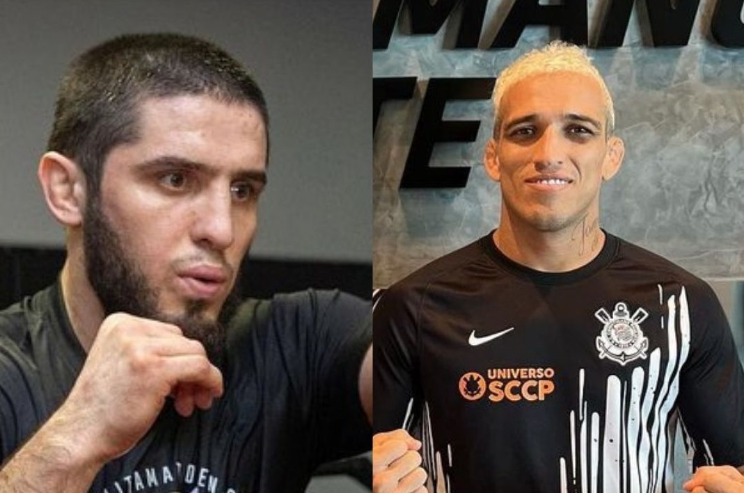 Imagem ilustrativa sobre Khabib dá bronca bem-humorada em Makhachev por mandar Ian Garry calar a boca: 'Não é coisa de campeão'