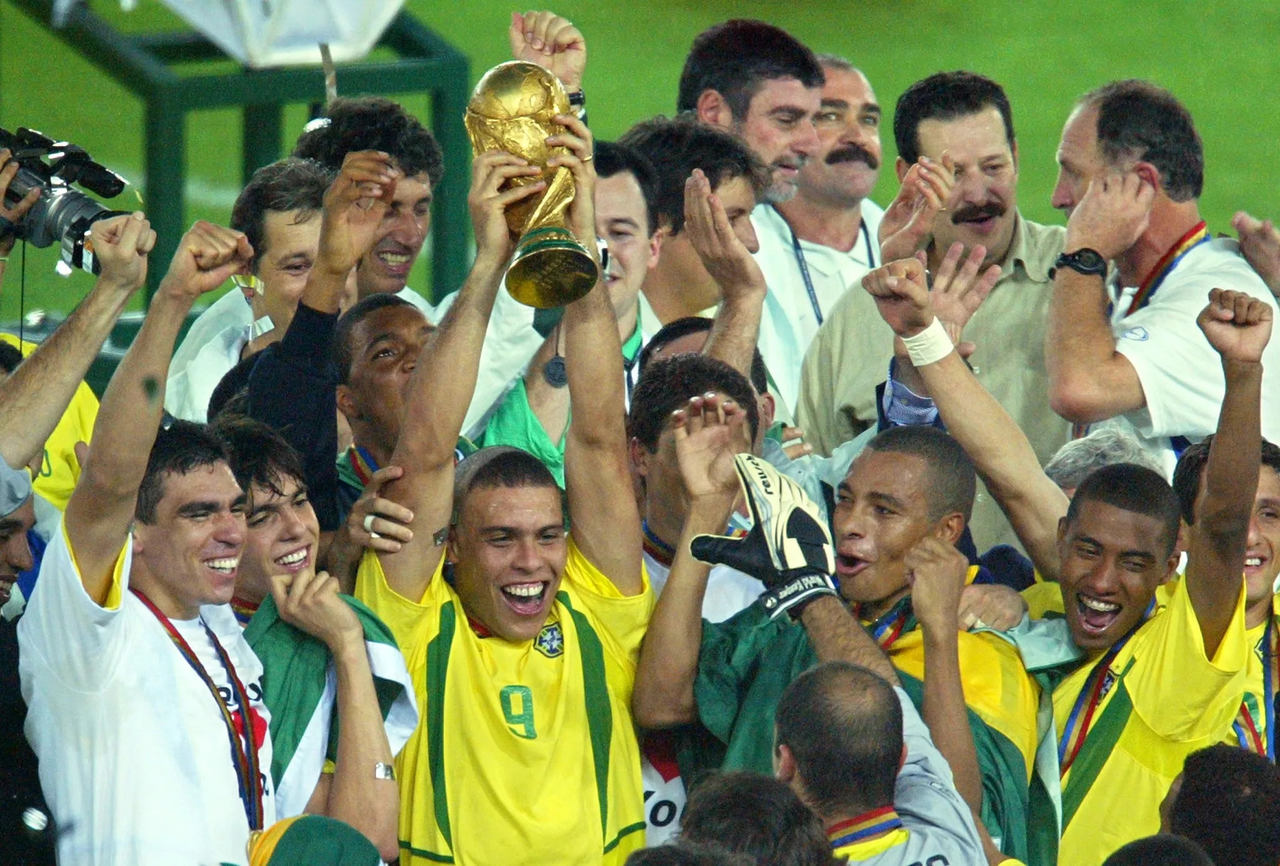 Camiseta Escalação Brasil Penta Copa do Mundo 2002