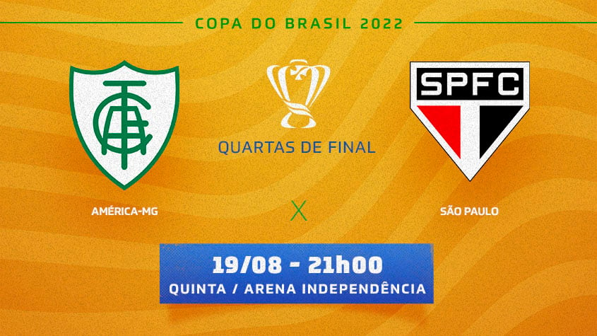 América x São Paulo: acompanhe jogo da Copa do Brasil ao vivo