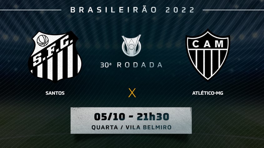 Atlético-MG x Santos: onde assistir e escalações do jogo pelo Brasileirão -  Placar - O futebol sem barreiras para você