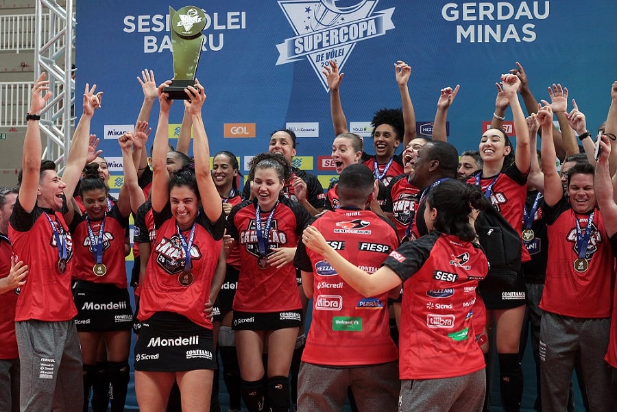 Sesi Bauru domina Minas e conquista a Copa Brasil de vôlei