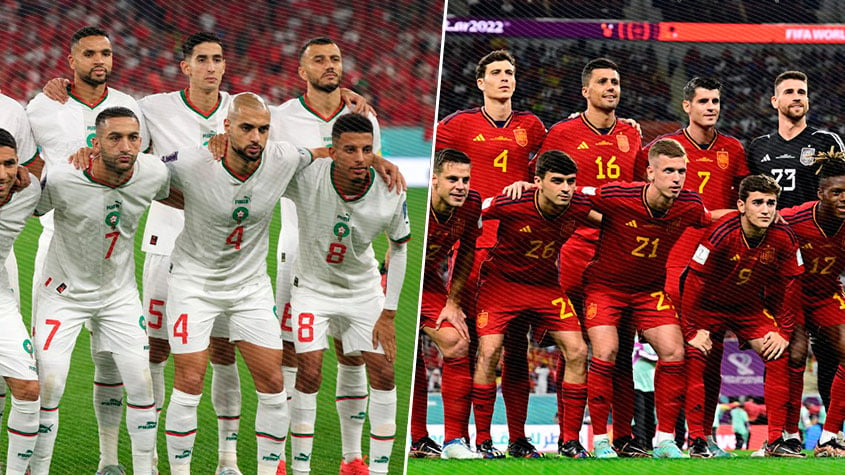 Em jogo parelho, Espanha empata com Marrocos e avança