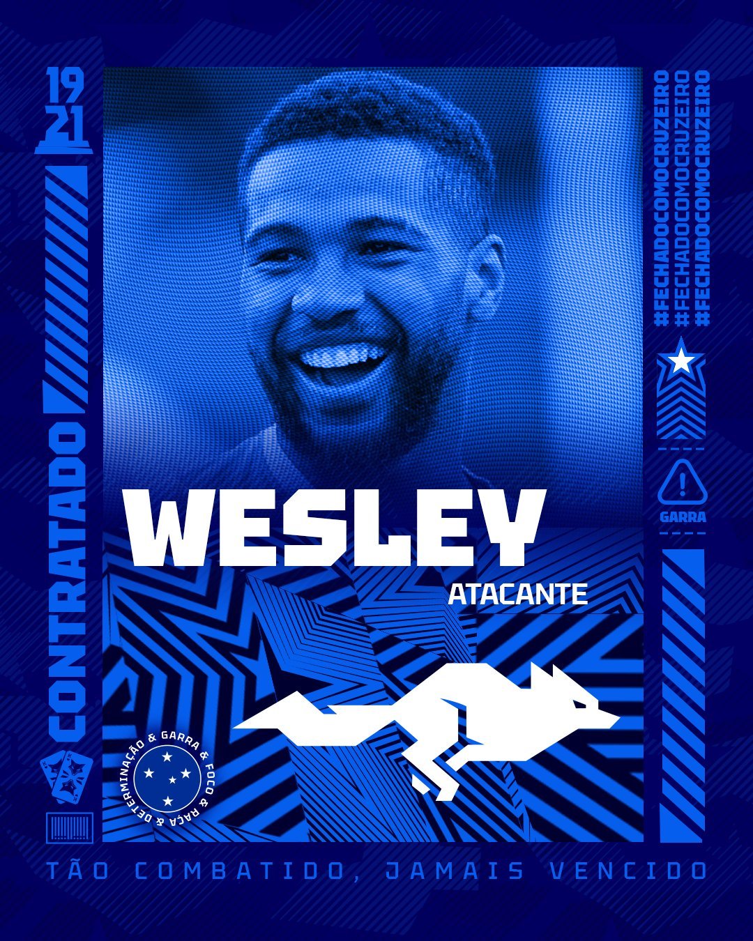 Cruzeiro: Confira os números de Wesley, novo atacante da Raposa