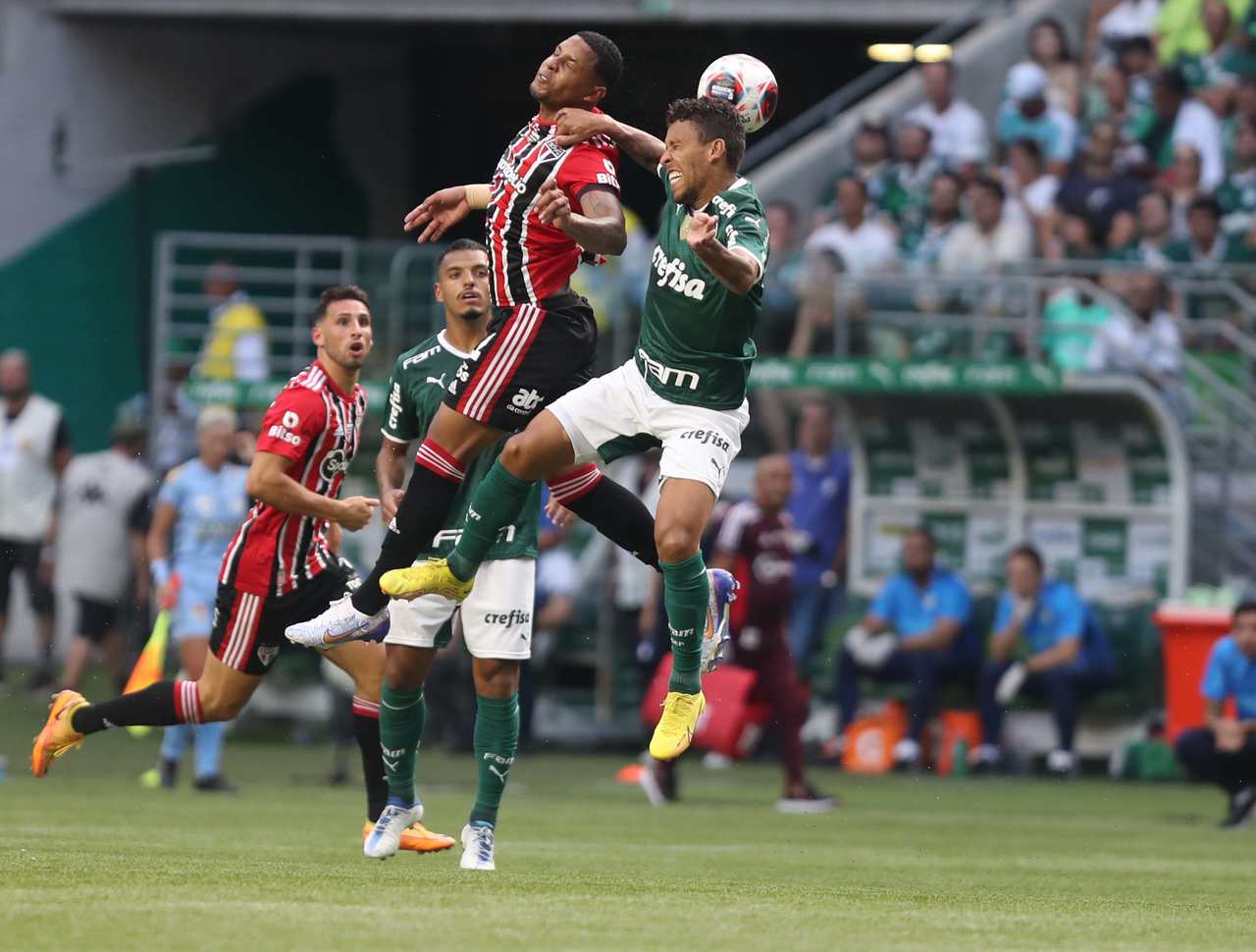 Palmeiras 0 x 0 São Paulo pela 3ª rodada do Paulistão 2023