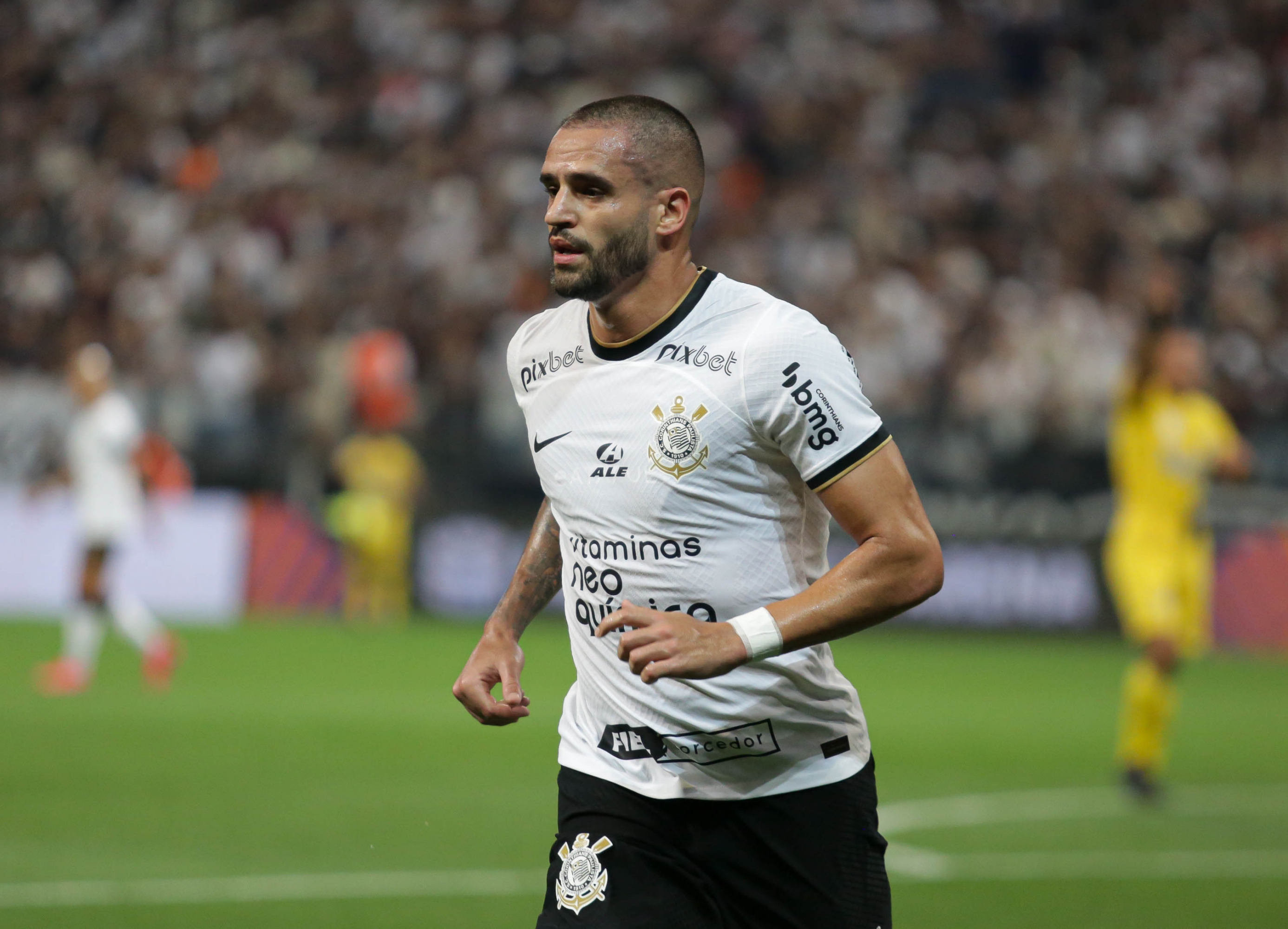 Camisa Corinthians – Renato Augusto – Paulistão 2023 – Santos x Corinthians  – Usado e Autografado Pelo Craque – Play For a Cause