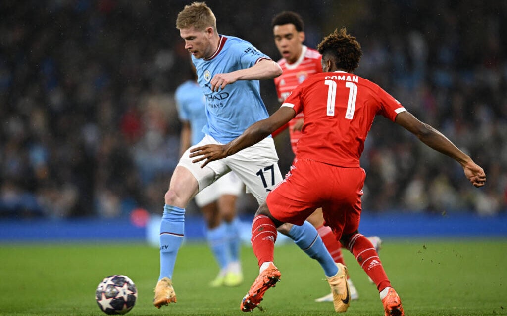 MANCHESTER CITY X BAYERN, CHAMPIONS LEAGUE 2022 / 2023, 1º) JOGO QUARTAS  DE FINAL