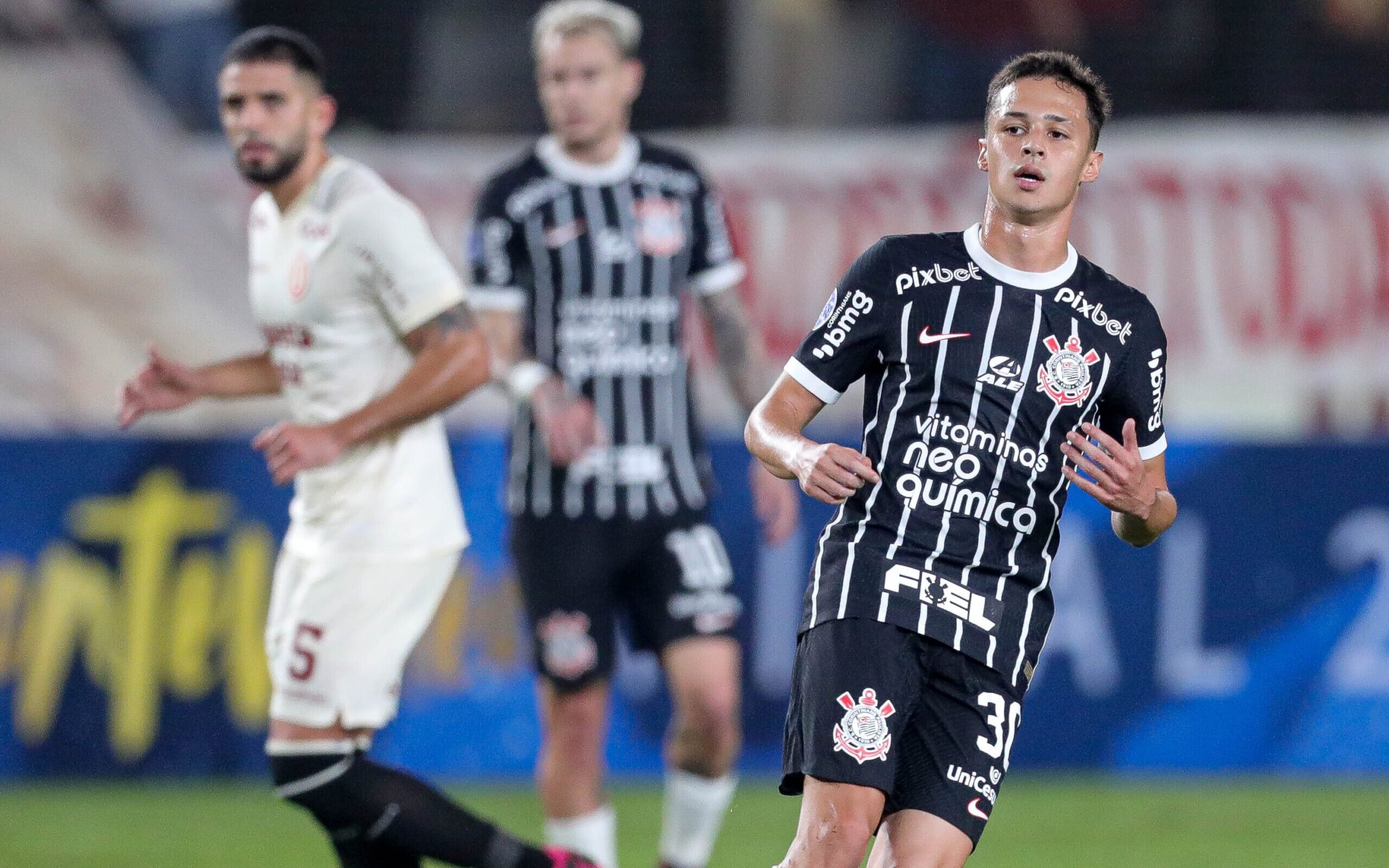 SÃO PAULO, SP - 01.08.2023: CORINTHIANS X NEWELL S OLD BOYS - Corinthians  team during the match between Corinthians x Newell's Old Boys held at Neo  Química Arena in São Paulo, SP.