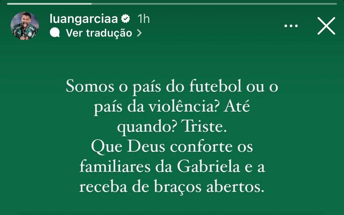 Palmeiras e jogadores prestam condolências à torcedora morta em briga