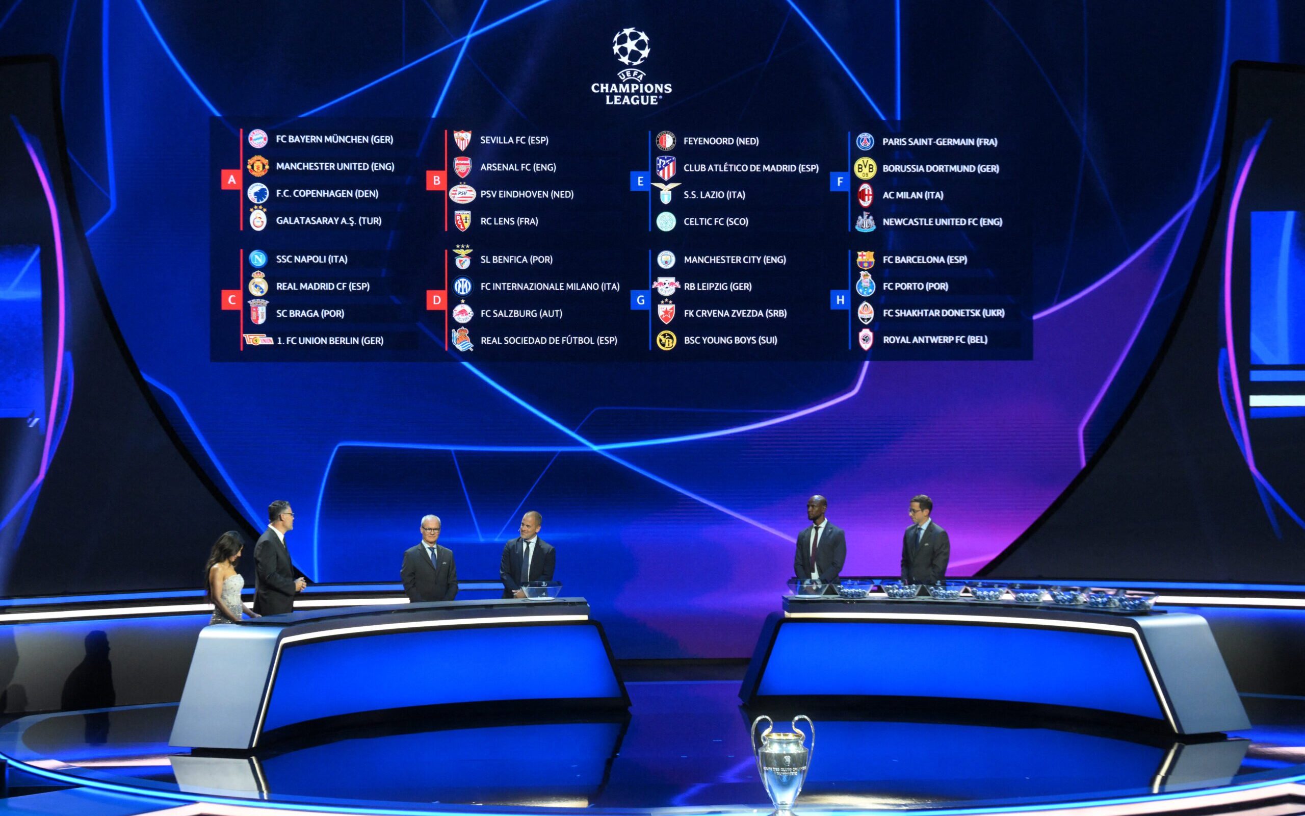 Champions League 2023/24: os jogos e resultados da segunda rodada