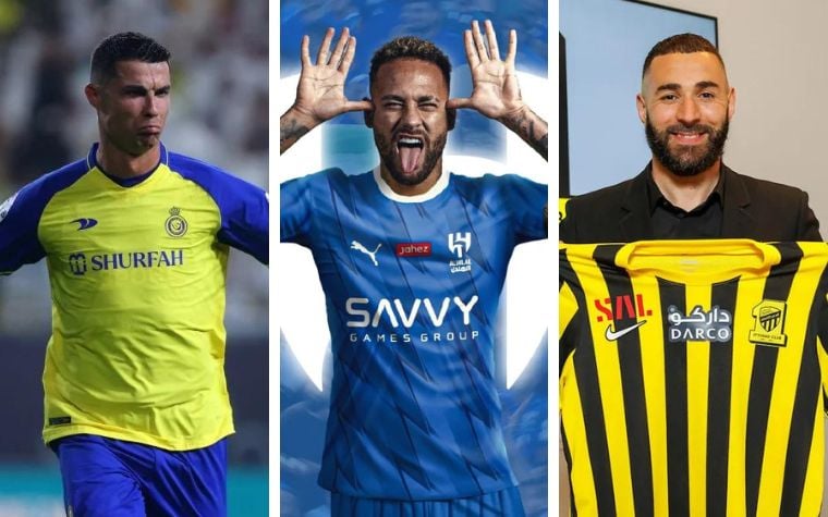 Arábia Saudita terá seis dos dez jogadores mais bem pagos do mundo - Folha  PE