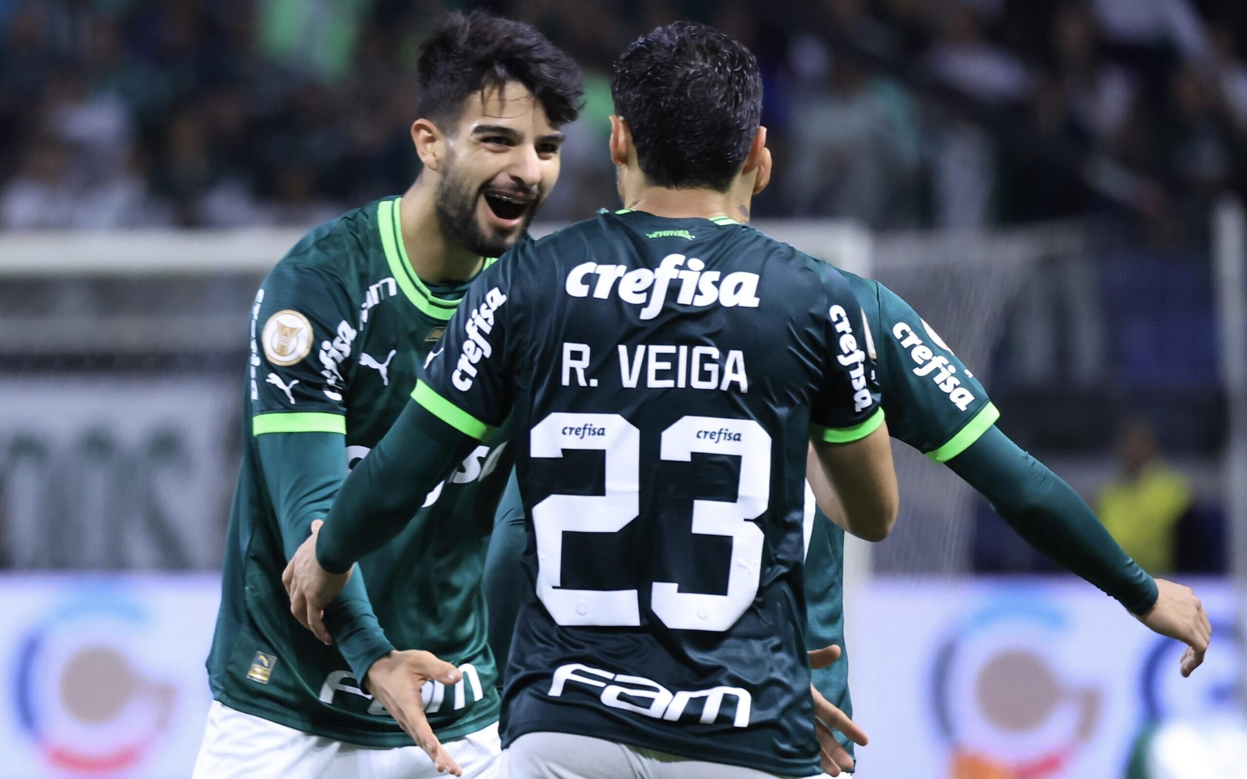 Flaco celebra gol em virada histórica do Palmeiras e repete