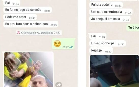 Menino que sonha em ser jogador de futebol viraliza na web ao se