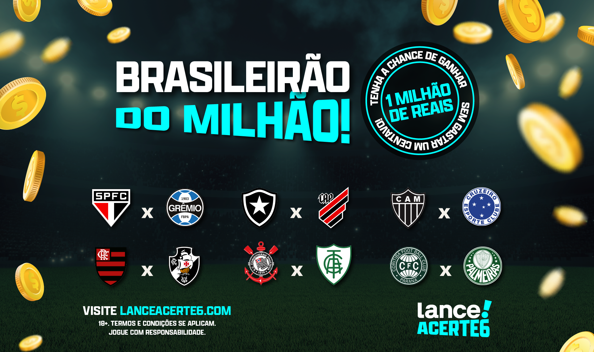 Acerte6: confira as partidas do jogo grátis que pode te deixar milionário!